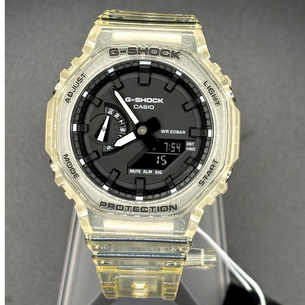 Casio G-Shock GA2100SKE-7A Clear Skeleton Watch NIBWT